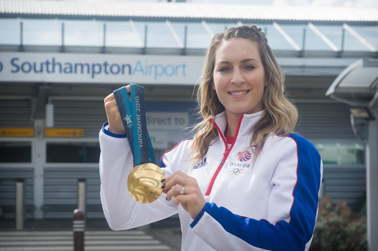 Carswell Gould campaign with Amy Williams MBE